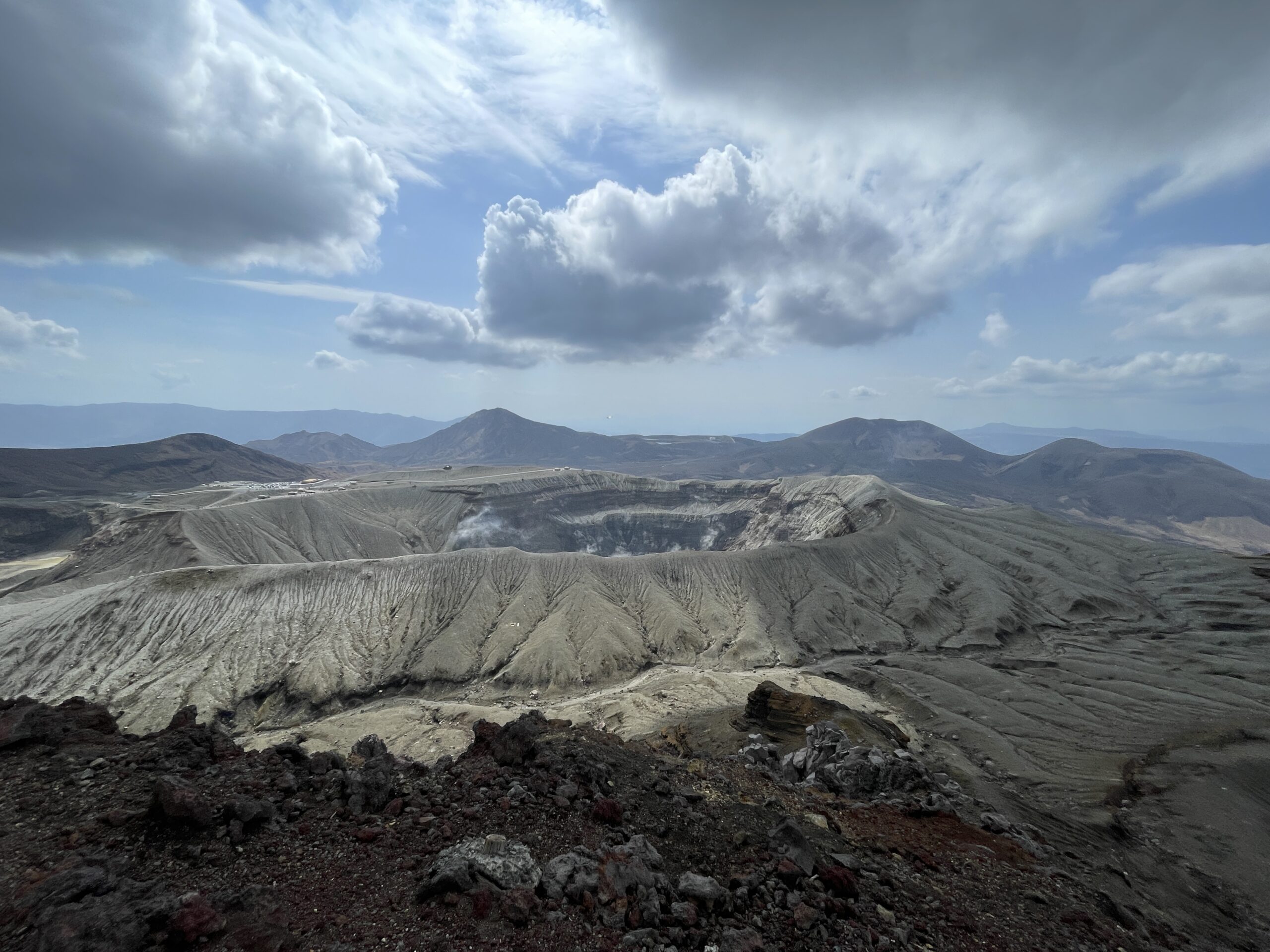 Aso Volcano Hiking Route: Naka-dake & Taka-dake Crater Loop (14.9